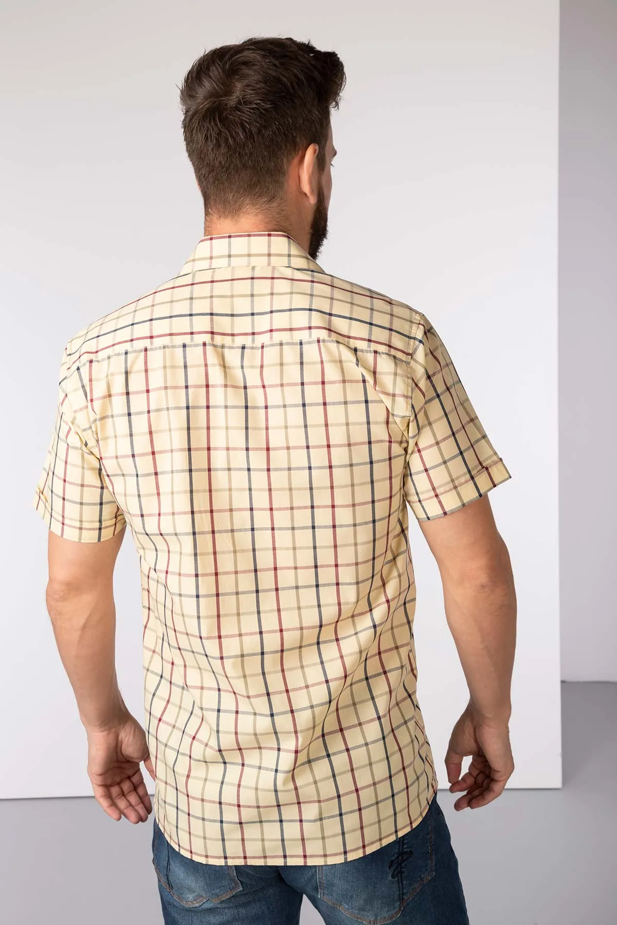 Men's Short Sleeved Check Shirt