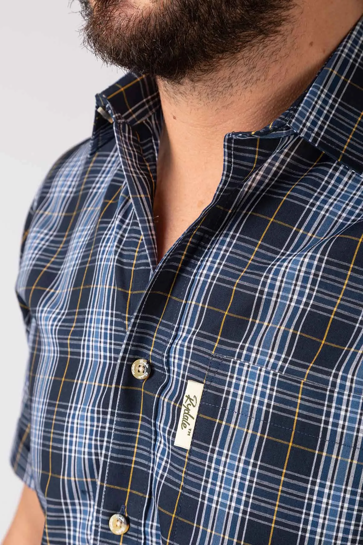 Men's Short Sleeved Check Shirt