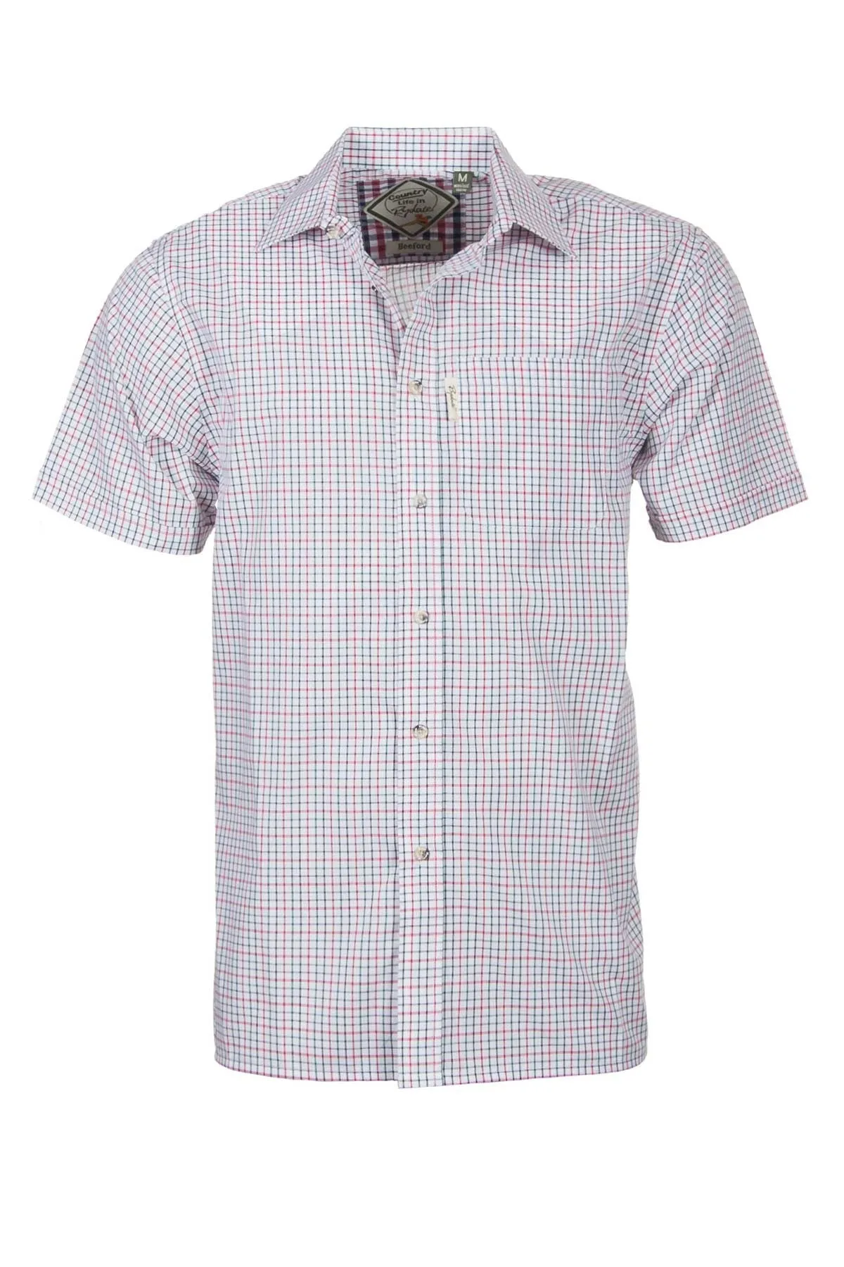 Men's Short Sleeved Check Shirts