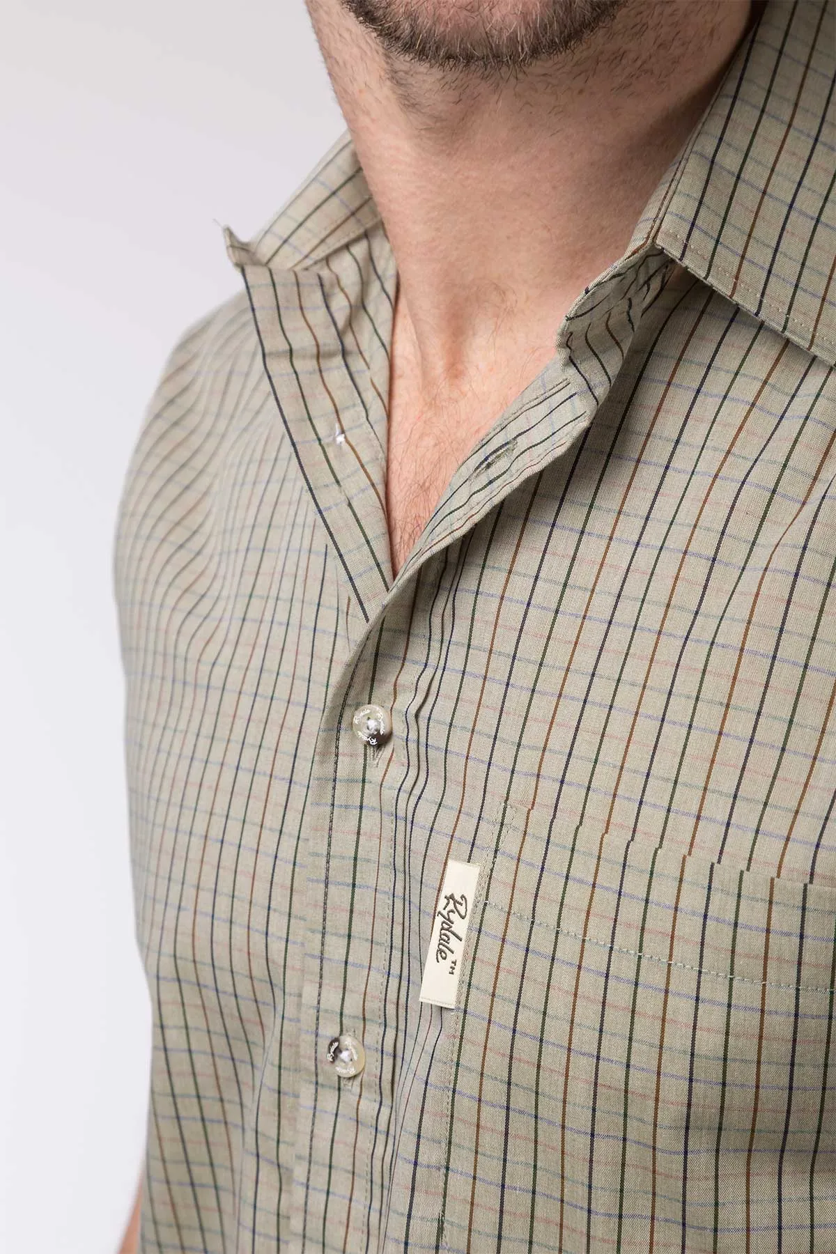 Men's Short Sleeved Check Shirts