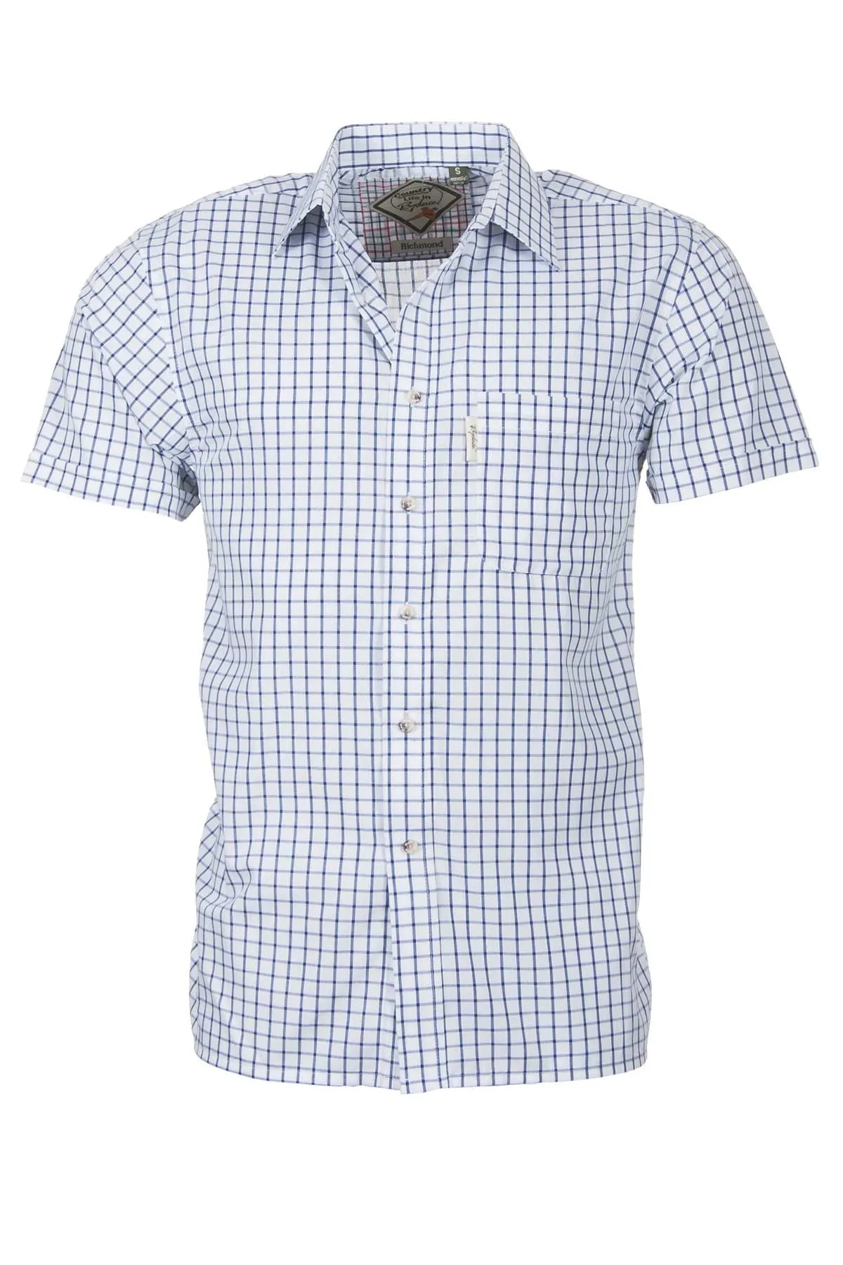 Men's Short Sleeved Check Shirts