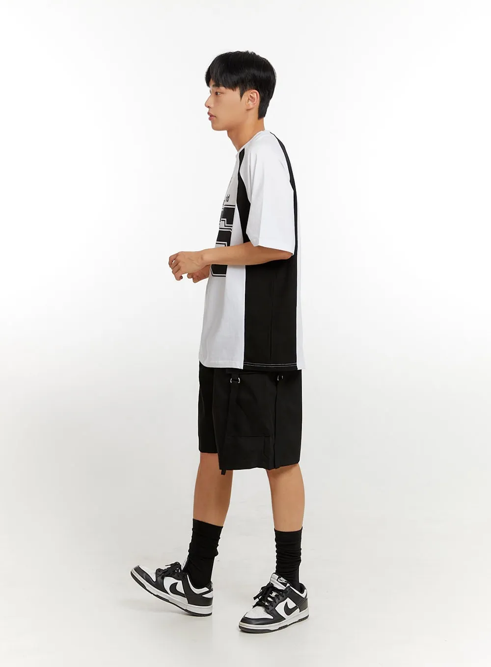 Men's Strap Activewear Shorts IU426