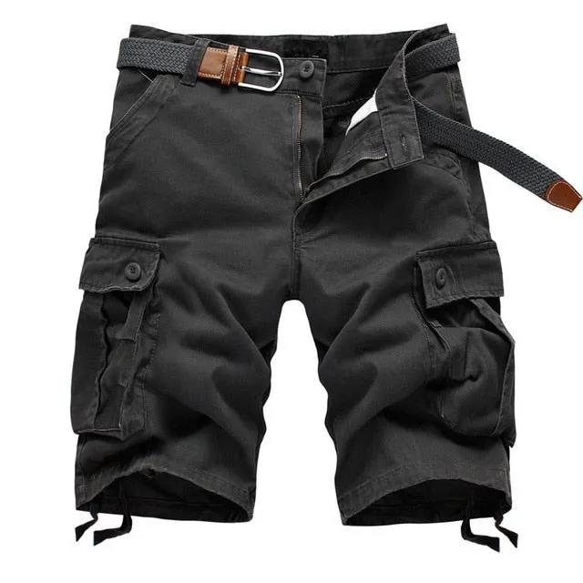 Men's Summer Baggy Multi Pocket Military Cargo Short Pants 2020