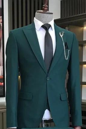 Mens Teal Green Coat Stylish Formal Blazer Slim Fit Blazer Dinner Coat Prom Wear Wedding Outwear For Him