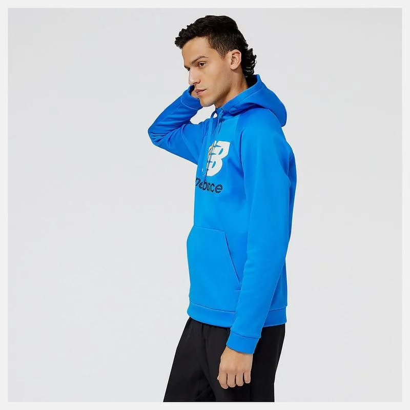 Men's Tenacity Performance Fleece Hoodie-  Serene blue