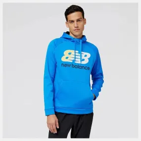 Men's Tenacity Performance Fleece Hoodie-  Serene blue