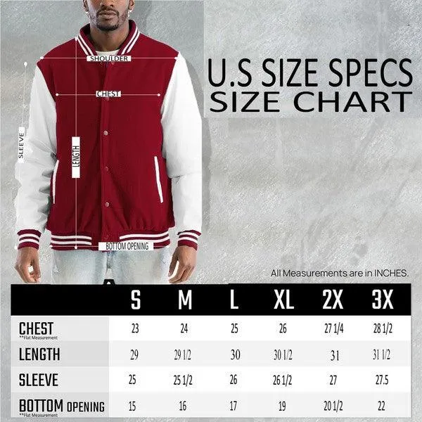 Men's Two Tone Letterman Jackets