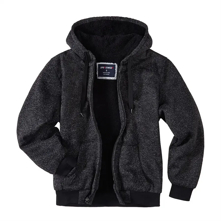 Men's Zip Up Fleece Hoodie