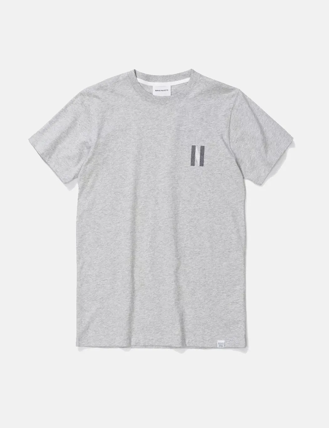 Norse Projects Niels Multi Logo T-Shirt - Light Grey Melange