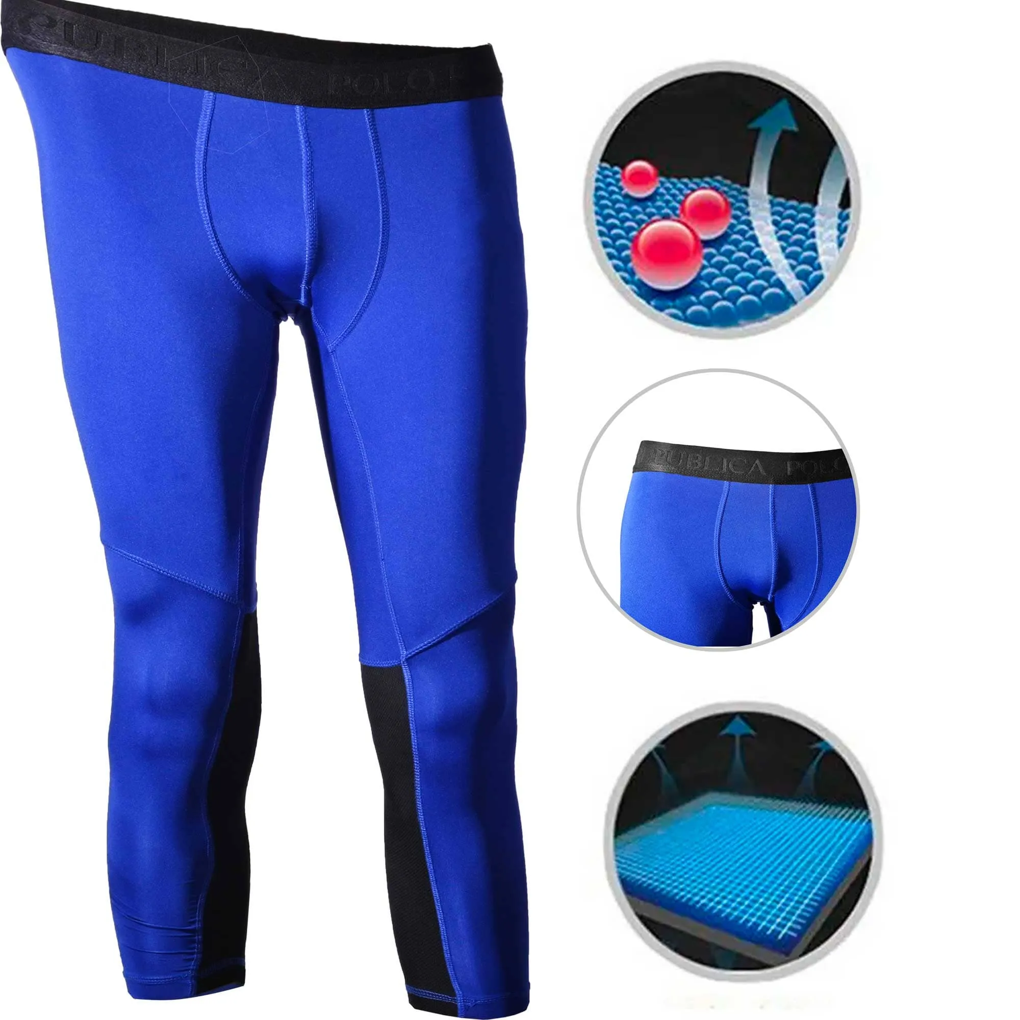 Polo Athletica Men's Activewear Compression Leggings