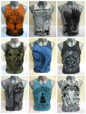 Sure Design Wholesale Set of 10 Men's Tank Top T-Shirts