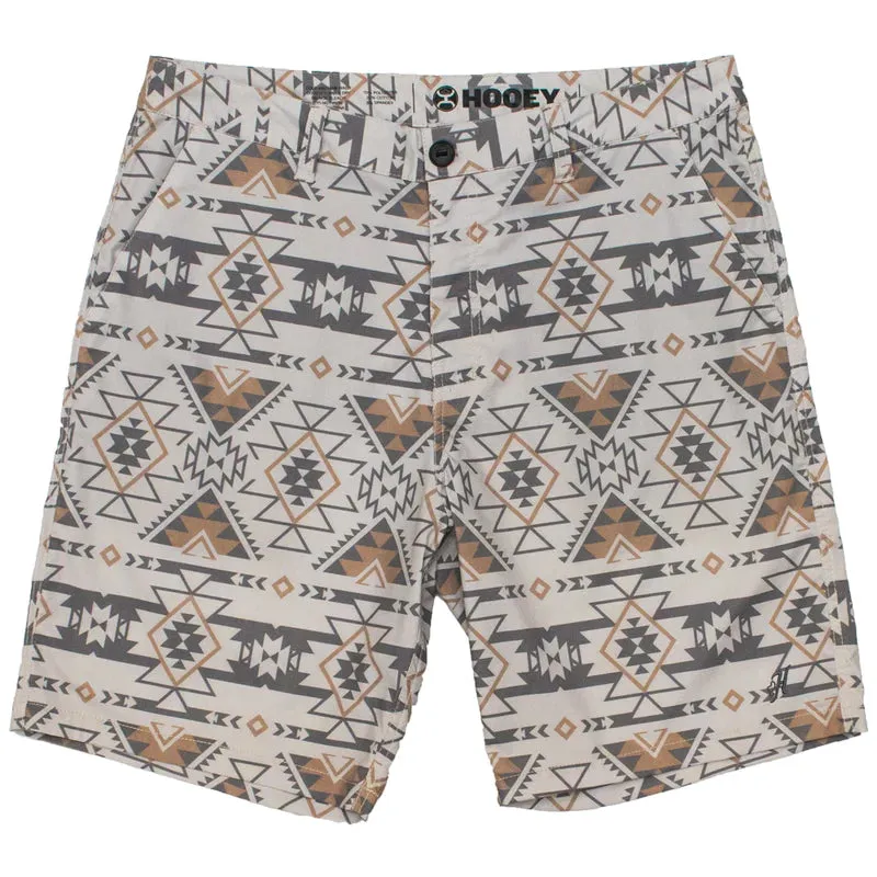 The Hybrid Hooey Shorts Gray Aztec