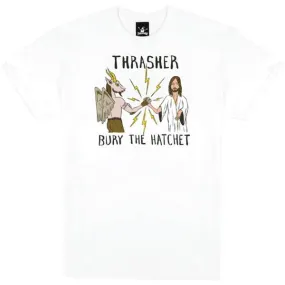 Thrasher Magazine x Toy Machine Skateboards B.T.H. T-Shirt White