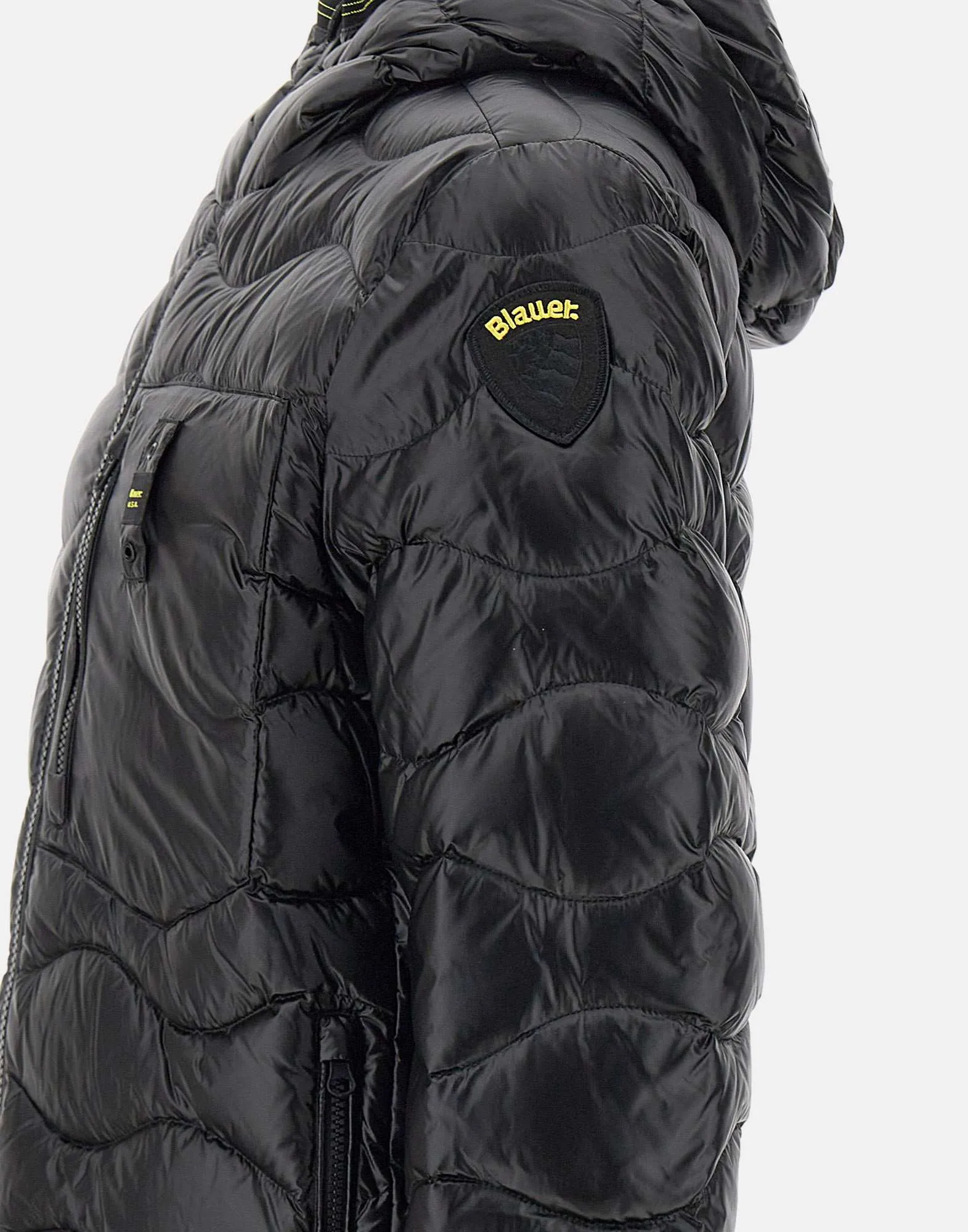 Wave Men's Down Jacket in Black